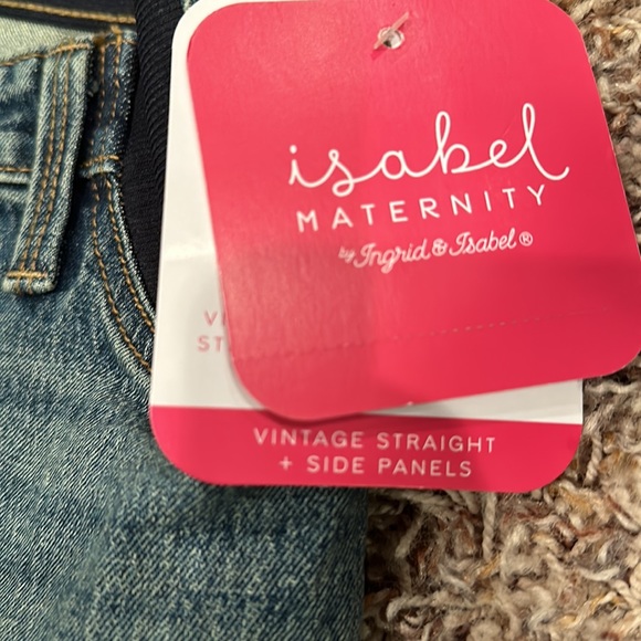 COPY - Isabel Maternity Vintage Straight Panel Jeans. New with tags. Size 14 - Picture 4 of 7